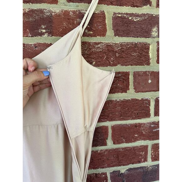 Show Me Your MuMu Faith Maxi Dress in Champagne Luxe Satin Bridesmaid - Picture 11 of 15